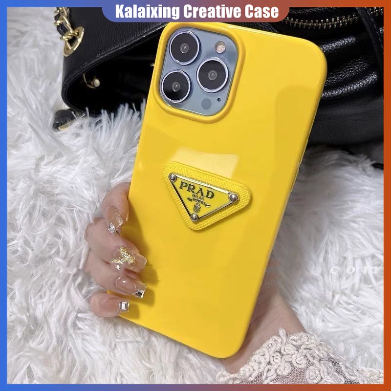 Casing Ponsel Lembut Bentuk Prada 3D Untuk iPhone 14pro Max13Mini12Mini11 ProMax Xs Max Xr X Xs 7Plus 8Plus Casing Warna Tutup Belakang