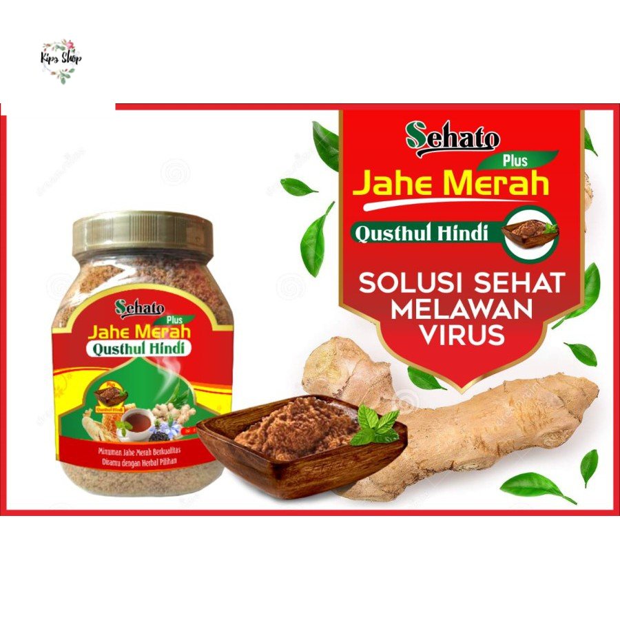 

Jahe Merah Super QUST AL HINDI Sehato plus Habbatussauda dll isi 330 Gram.