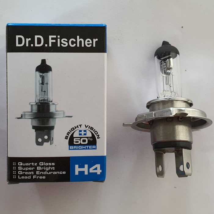 Lampu Headlamp Bohlamp Dop Halogen Dr. D. Fischer H4 12 Volt 60/55Watt - 100 / 90 Watt - FM