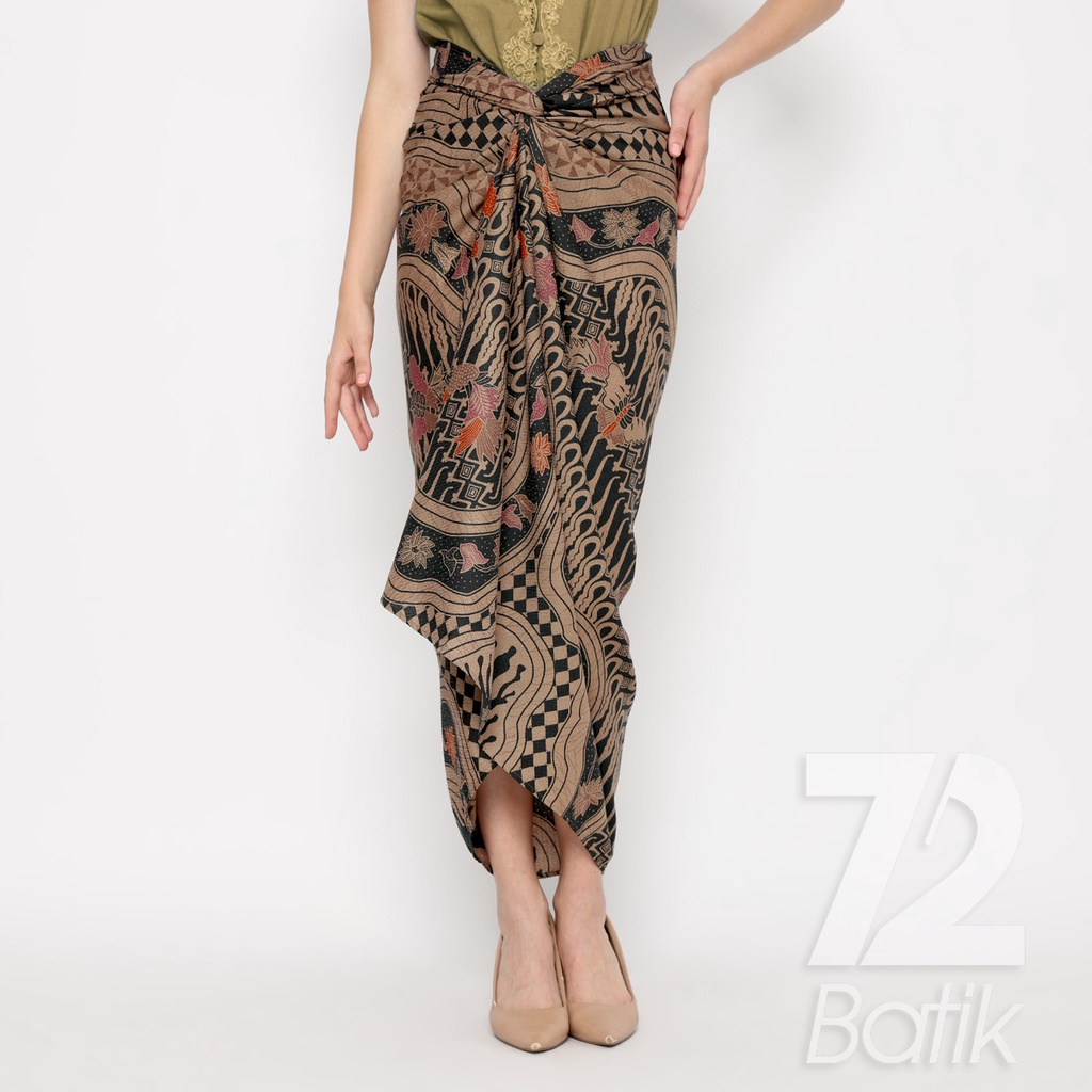 ROK BATIK SPAN Aurora Skirt Lilit Kebaya Instan Modern Wanita Motif Sungai Kupu Warna Hitam 723200 Cap 72 - Rok Batik Lilit Bawahan Skirt Kamen Kebaya Songket Batik Panjang Plisket Span Instan Jadi Bali Lembaran Premium Modern Untuk Wanita Kondangan