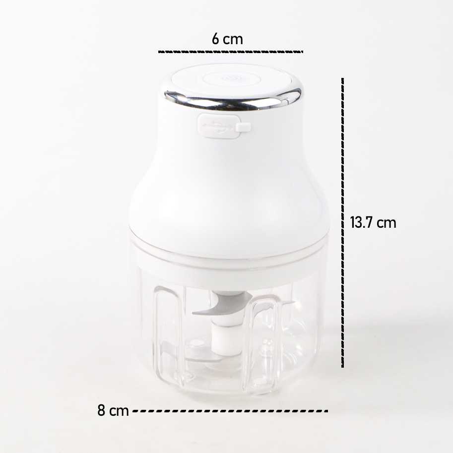 (BISA COD) FTIHSHP LEEWONG Food Chopper Electric Mini Three Layer Blade 250ml - HB-261