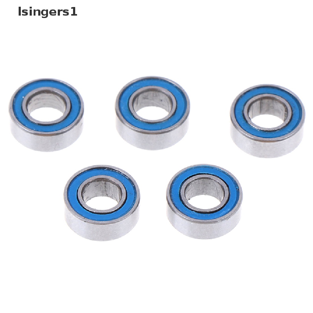 [lsingers1] 5Pcs Blue 4*8*3mm MR84RS MR84-2RS 4x8x3mm rubber sealed ball bearings Boutique
