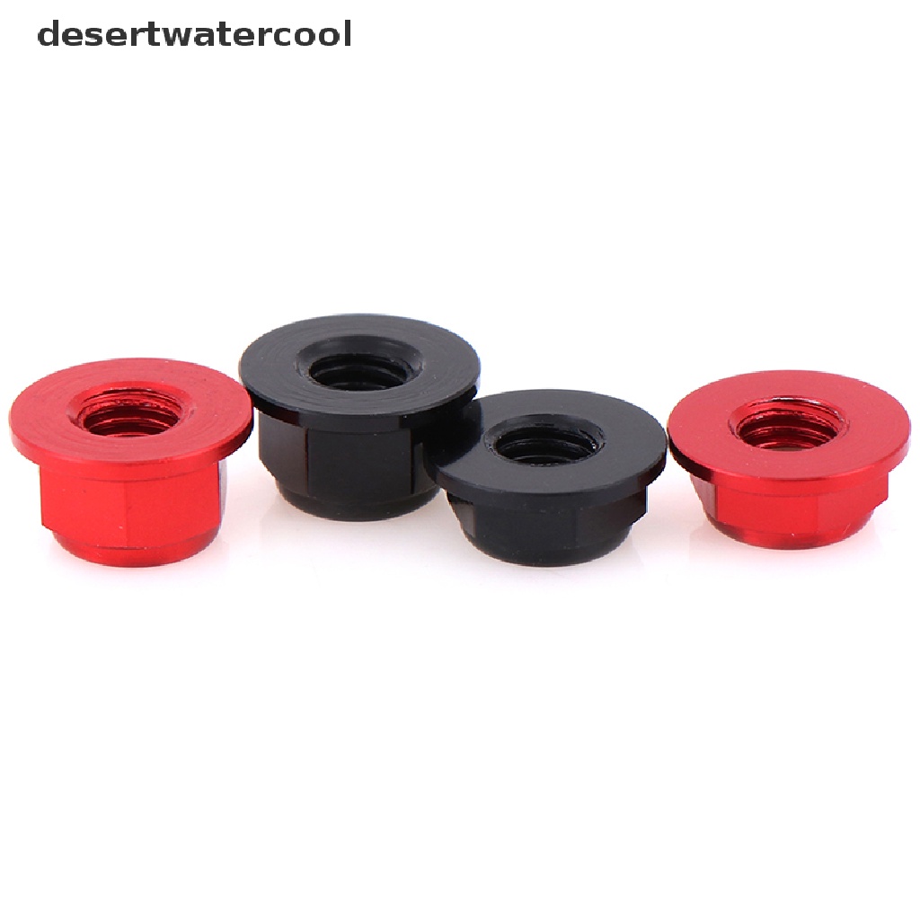 Deid 5Pcs M5 Aluminium Flange Nylon Nut Low Profile CW CCW Anti Longgar Insert lock Martijn