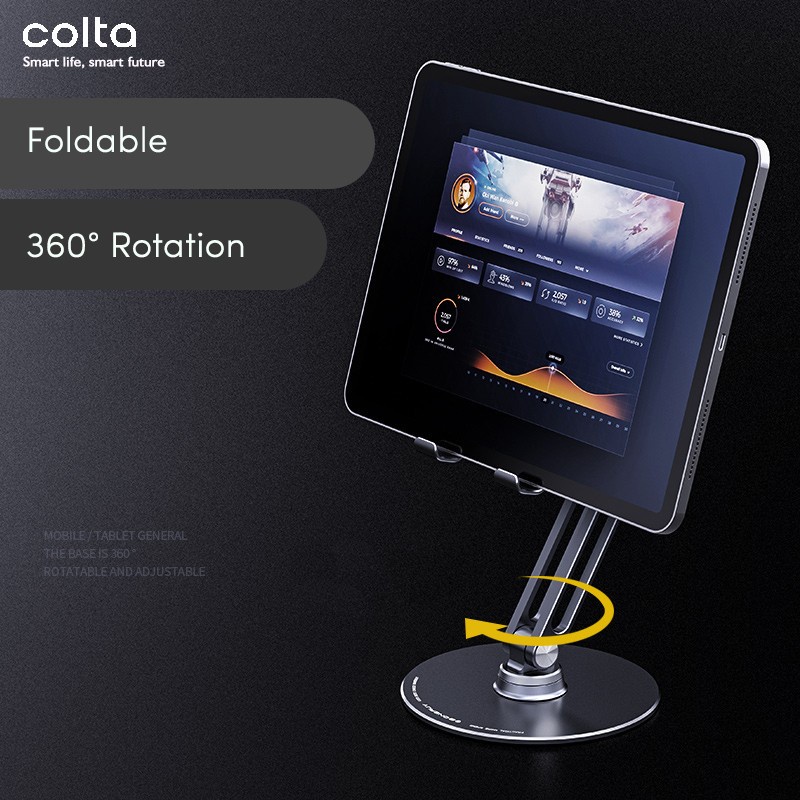 Colta P5 360 Revolve Phone/Tablet Stand Holder Circle Aluminium Tab Dudukan