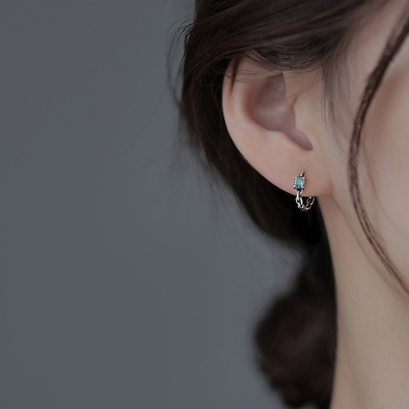 S925 Perak Anting Vintage Premium Desain Kepribadian Ear Studs Perempuan Fashion Earring Hadiah