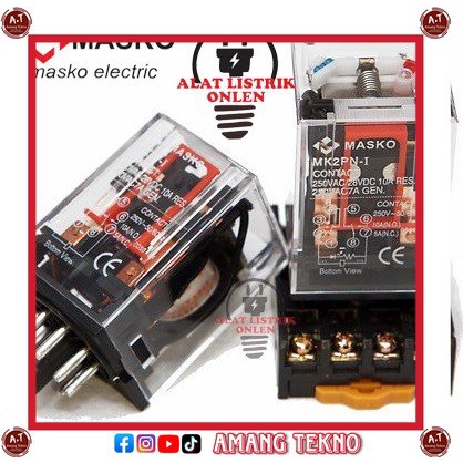 MASKO - RLMK2P Relay MK 2P / RLMK3PLP Relay MK 3P - MK2P-I TERMURAH