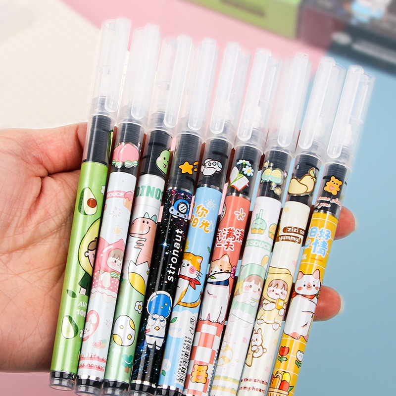 12pcs Pulpen Pena Pen Cair Gel Tinta Hitam GM-ST0268