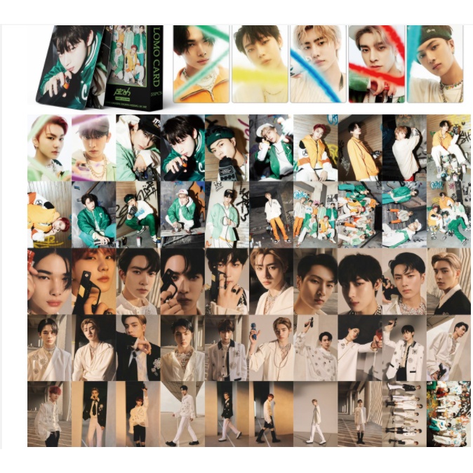 55pcs/box ENHYPEN Jepang Album Photocards Jungwon Heeseung Jay Jake Sunghoon Sunoo Niki Lomo Cards Id- Kpop Postcards