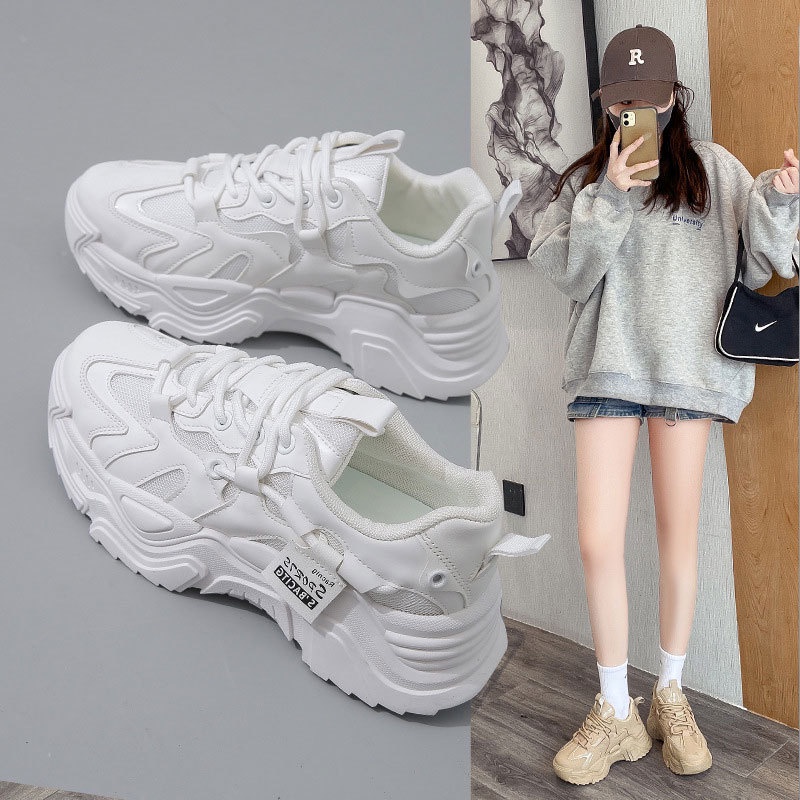 SHOEGALLERY  &quot;FREE BOX&quot;  LV0237 Sepatu Sneakers Wanita Import  Sport Shoes Polos For Casual Ala Korean