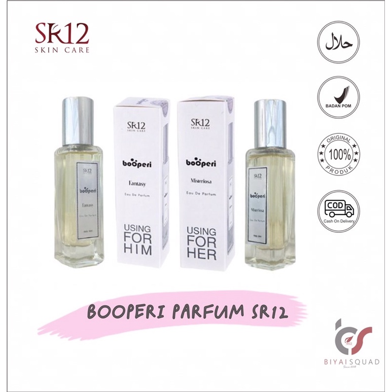 Parfum SR12 Booperi Parfume 30 ML Parfum Pria Wanita Tahan Lama Eau De Parfume EDP