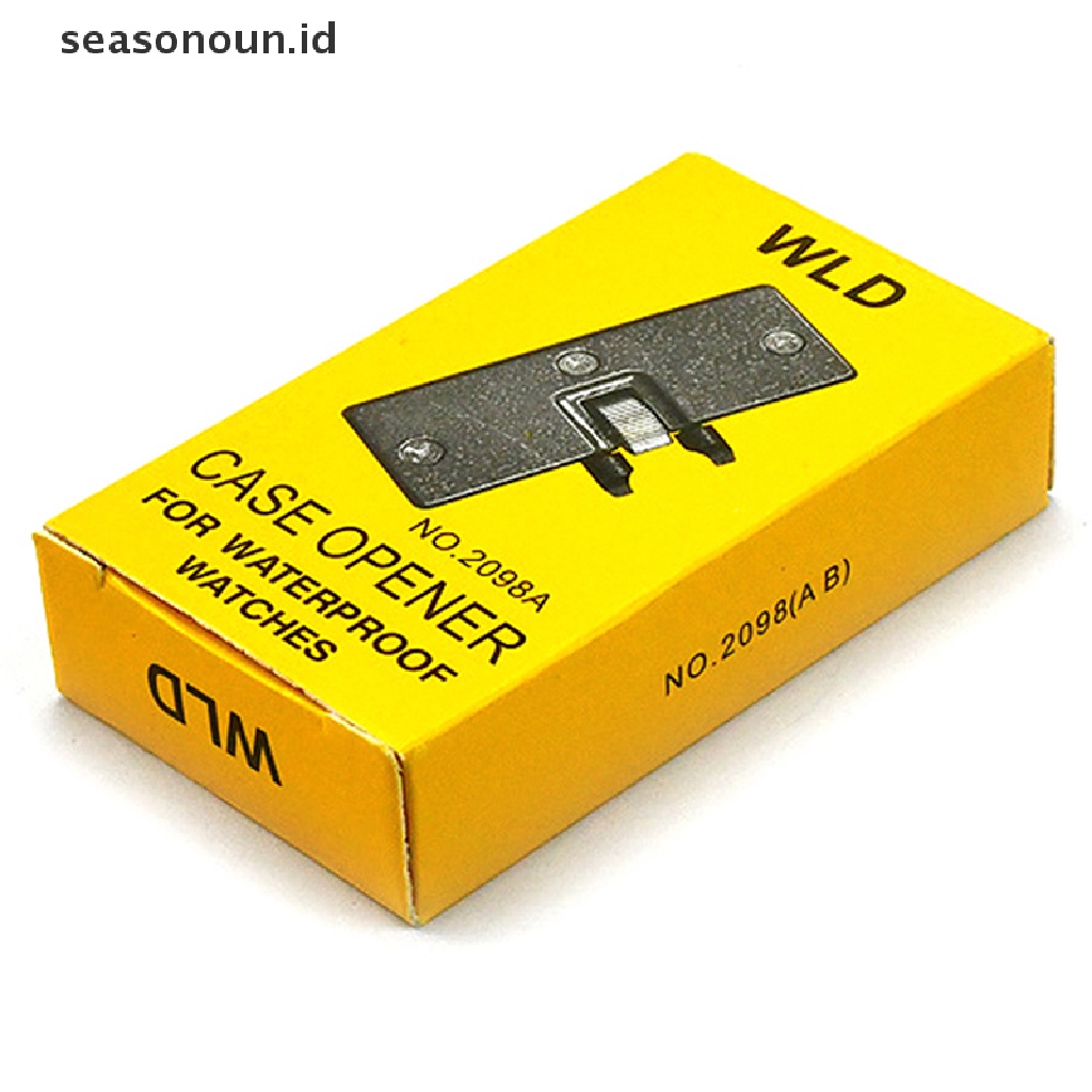 Seasonoun Watch Opener Back Case Tool Profesional Watch Replacement Tool Opener Adjustable Remover Screw Wrench Metal Persegi Panjang Watch Back Case Cover Press Closer &amp; Pembuka Untuk R