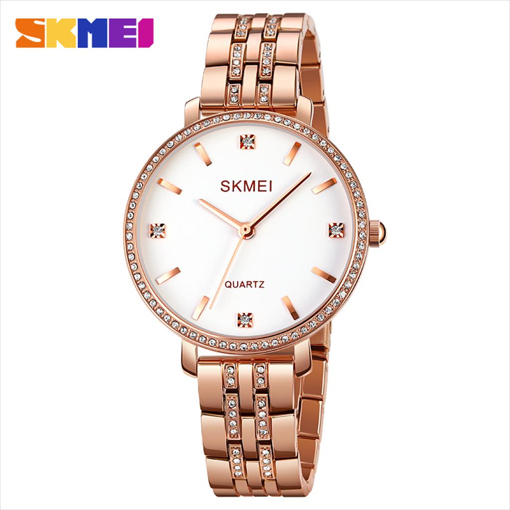 Jam Tangan Wanita SKMEI 2006 Analog Stainless Steel Original