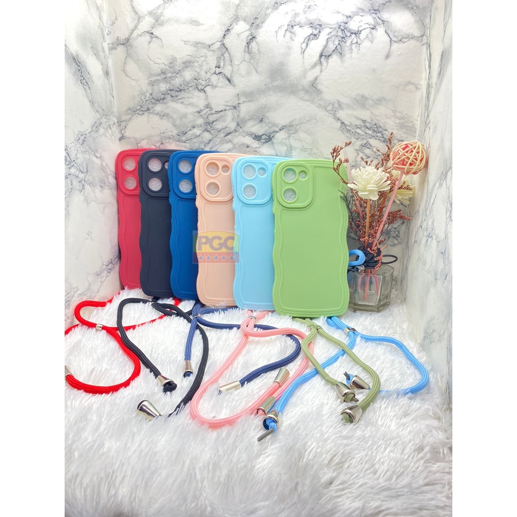 CASE LIQUID CURLY + TALI ( REALME 10 ) SILIKON HP TERBARU 2023 - PGC MALL