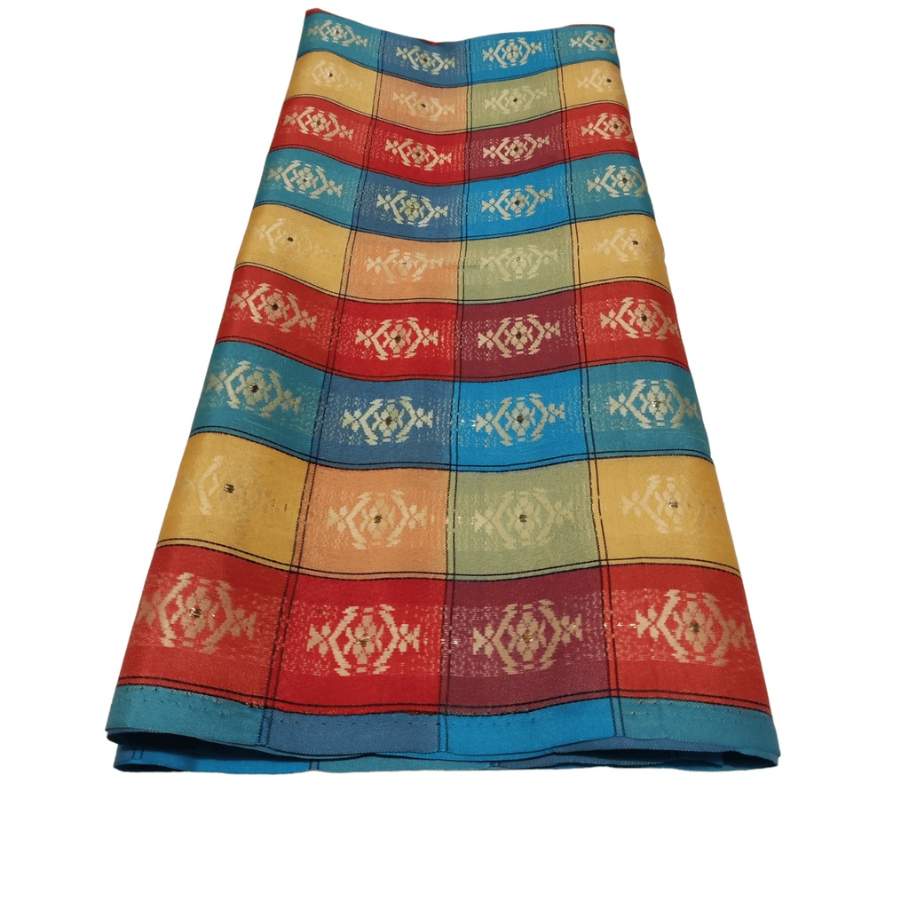 SARUNG BUGIS KOTAK KADEI ASLI SUTERA MAKASAR - SONGKET MOTIF KOTAK - SONGKET TERBARU - SONGKET PALEM