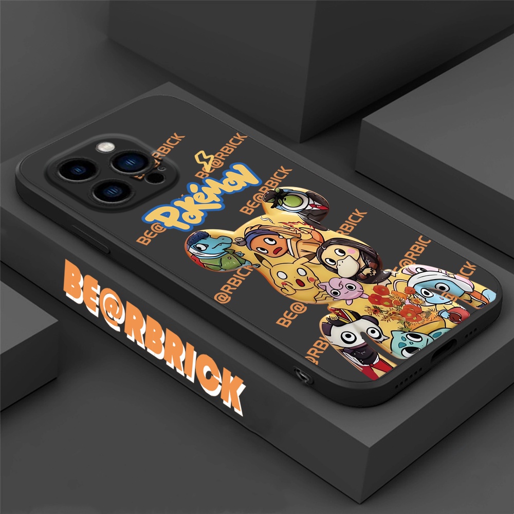 IPHONE Casing Baru Kompatibel Untuk Iphone12 12 Pro 11 11Pro Max6 6s 6s Plus 7plus SE 2020 X XR XS MAX Bearbrick Dan Pokemon Soft Silicone Phone Cover