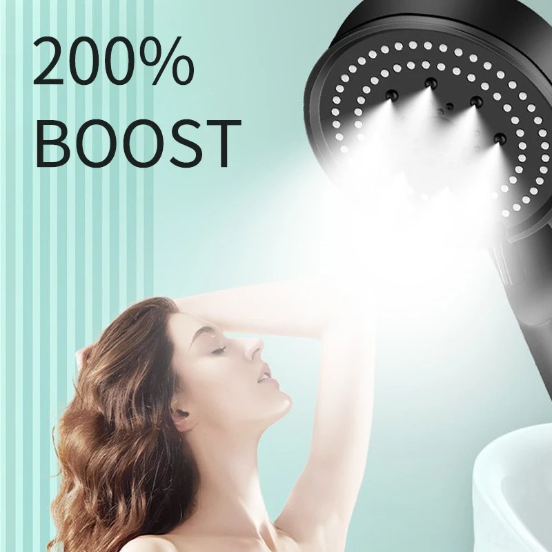 5mode Kepala Shower Tekanan Tinggi Shower Yang Dapat Disesuaikan Multifungsi Nozzle Semprotan Air Besar Yang Dapat Disesuaikan Shower Aksesori Kamar Mandi