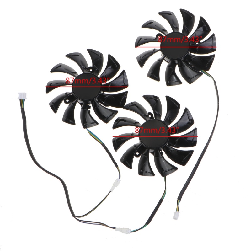 Zzz 3pcs GA92S2U VGA Fan Kartu Grafis Kipas Pendingin Untuk ZOTAC RTX3090 3080 3070 3060ti X-GAMING 4Pin 12V 046a Fan Radiat