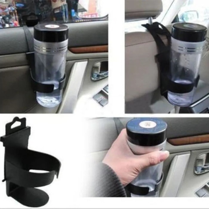 Holder Gantungan Botol Minum Mobil Universal Organizer Botol Minuman Otomotif Jendela Berdiri Wadah Kait untuk Mobil