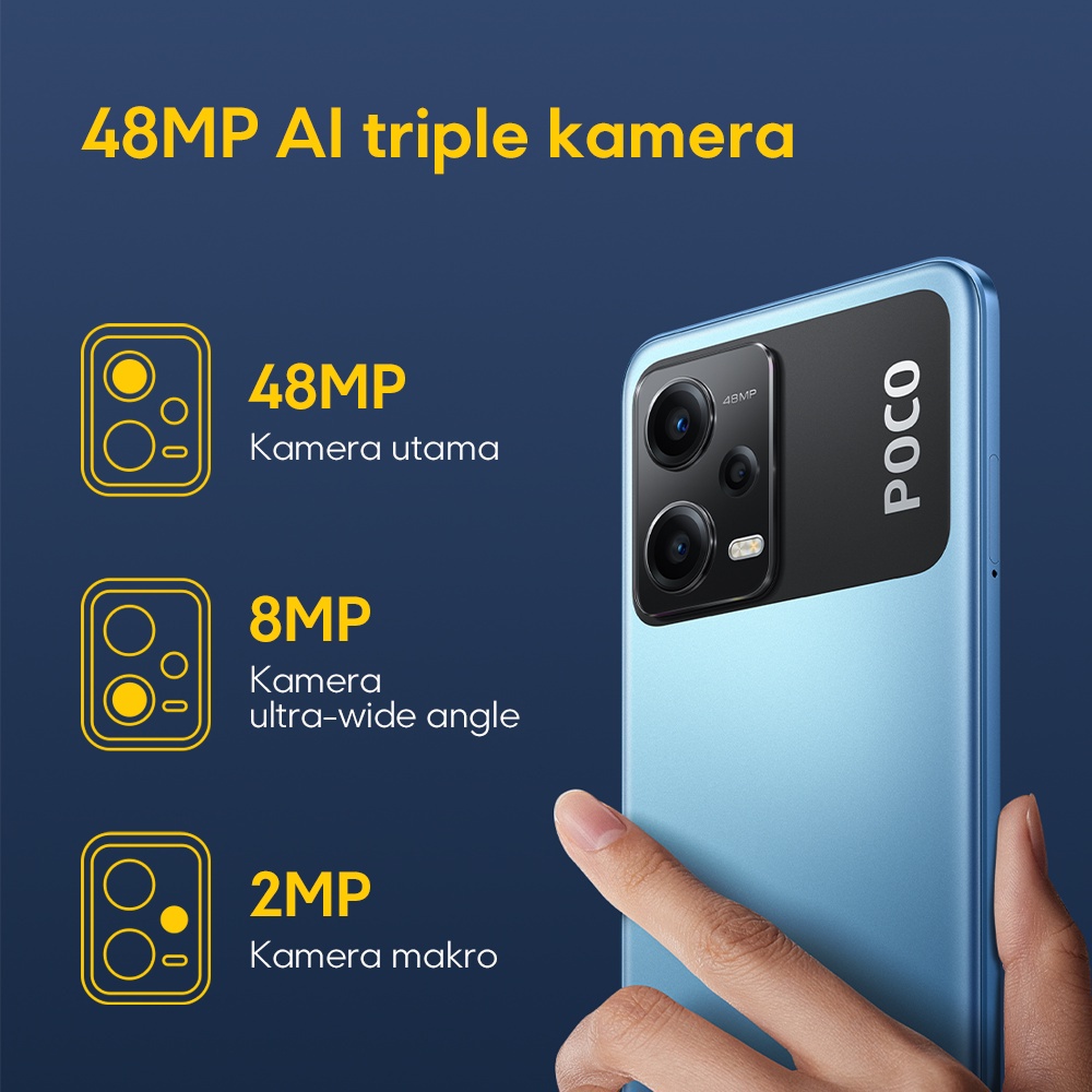 XIAOMI POCO X5 5G 6/128 GB SMARTPHONE ANDROID X5 5G 6 / 128GB GARANSI RESMI