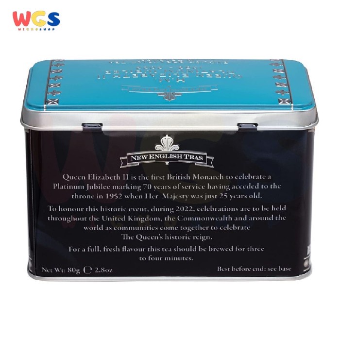 New English Teas Queen Elizabeth II Platinum Jubilee Tea Tin 40 Teabag