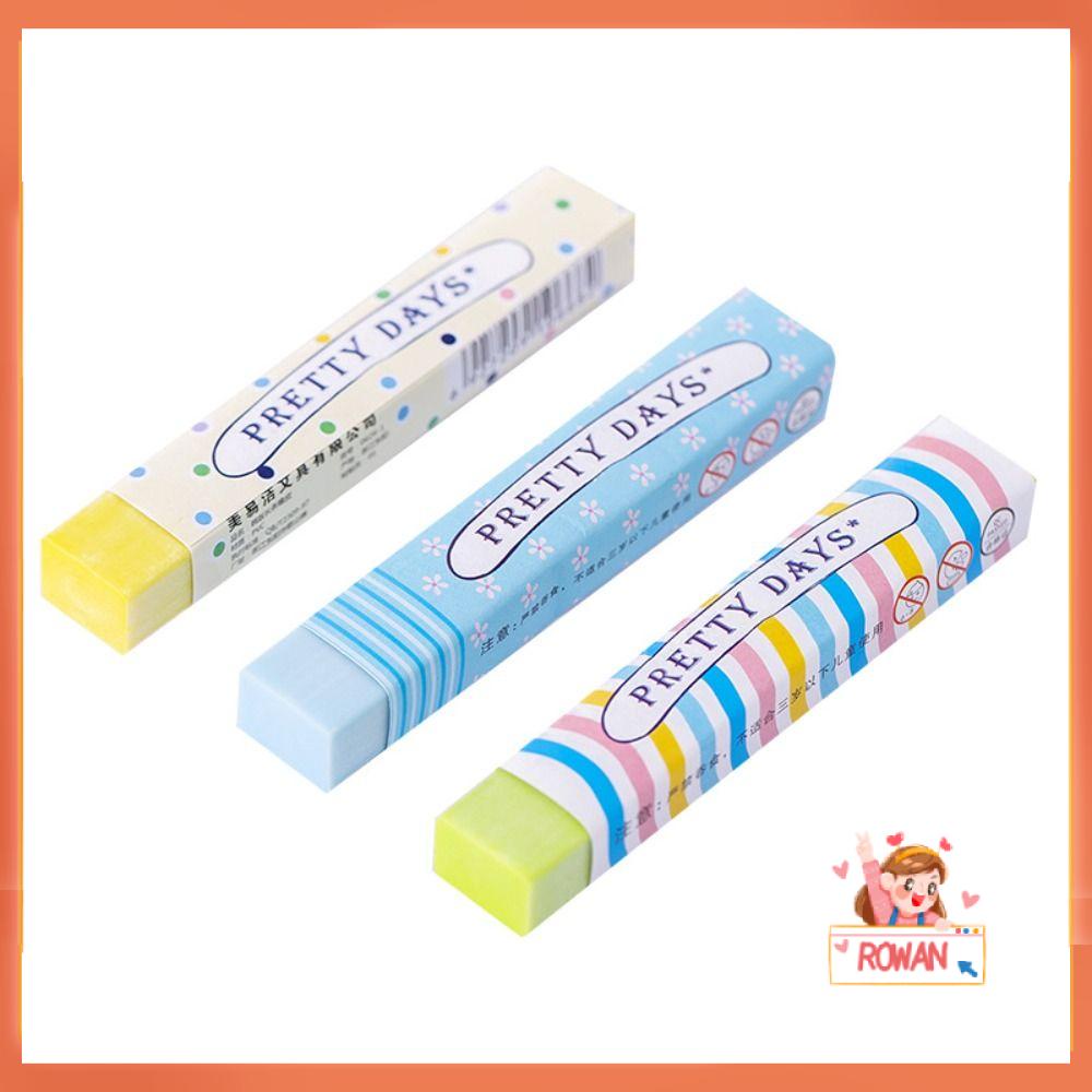 R-flower Long Strip Eraser Siswa Profesional Untuk Anak Kids Novelty Perlengkapan Kantor Sekolah