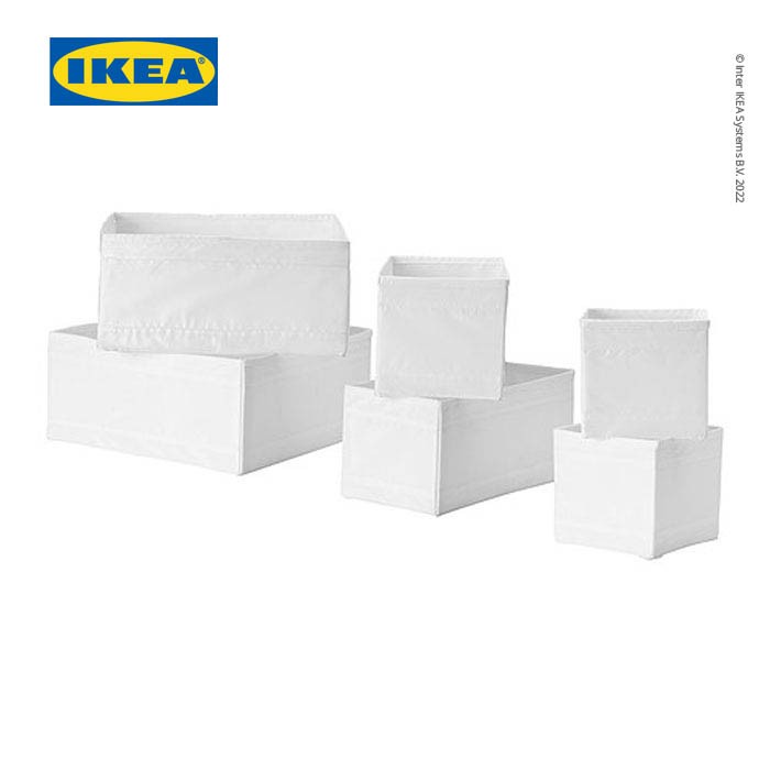 Ikea Skubb Kotak Penyimpanan Kecil 6 Set Box