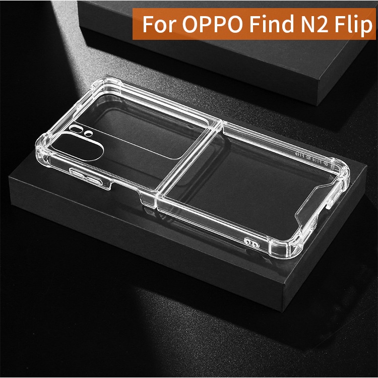 Cocok Untuk Oppofindn2flip Casing Ponsel Akrilik 2-in-1 Casing Pelindung Layar Lipat