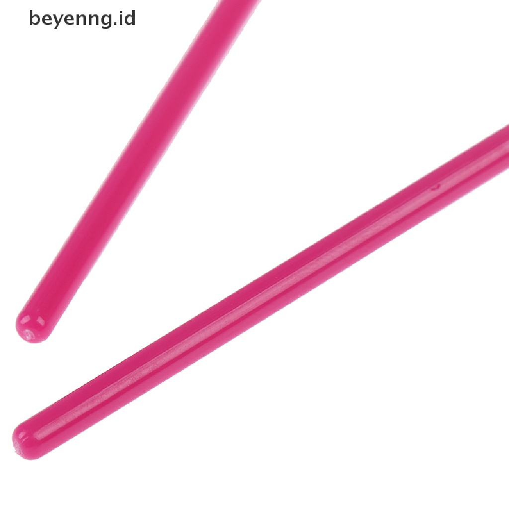 Beyen 50pcs Sisir Sikat Bulu Mata Sekali Pakai Maskara Tongkat Bulu Mata Ekstensi Aplikator ID