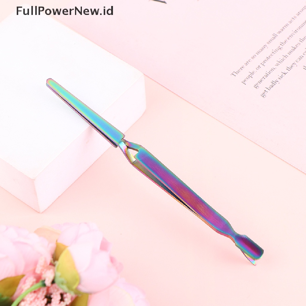 Power Pinset Pembentuk Kuku Bahan Stainless Steel Untuk UV Gel Tips Nails Shaping Clips ID
