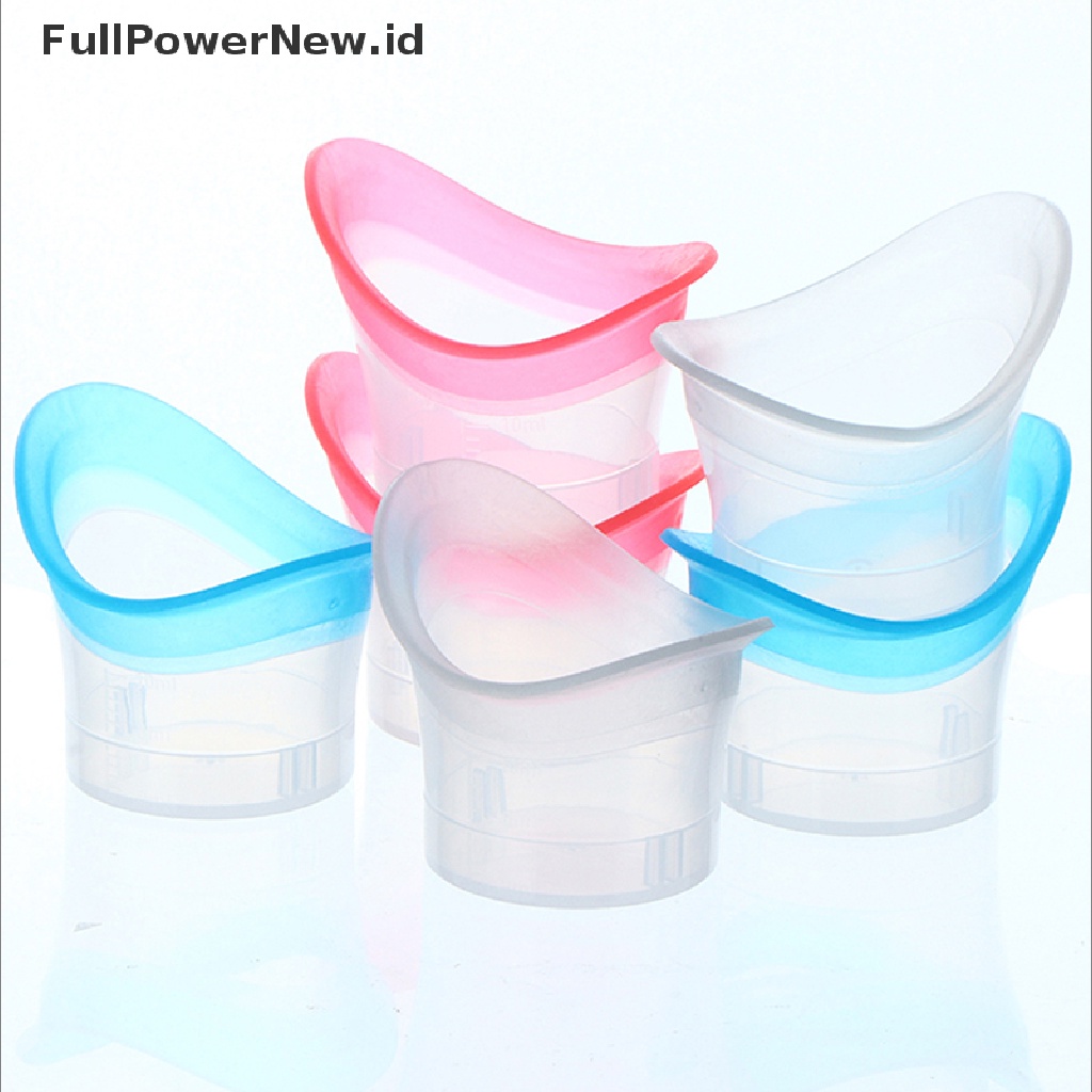 Power 2pcs Eyewash Cup Silicone Resuable Lembut Mata Mandi Cangkir Cuci Mata ID