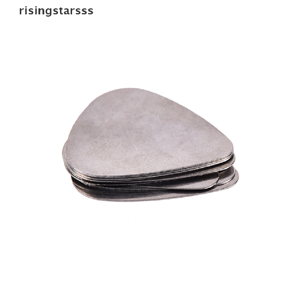 Rsid Span-new 10pcs bass guitar picks stainless steel Akustik Gitar Listrik plectrum 0.30mm Jelly