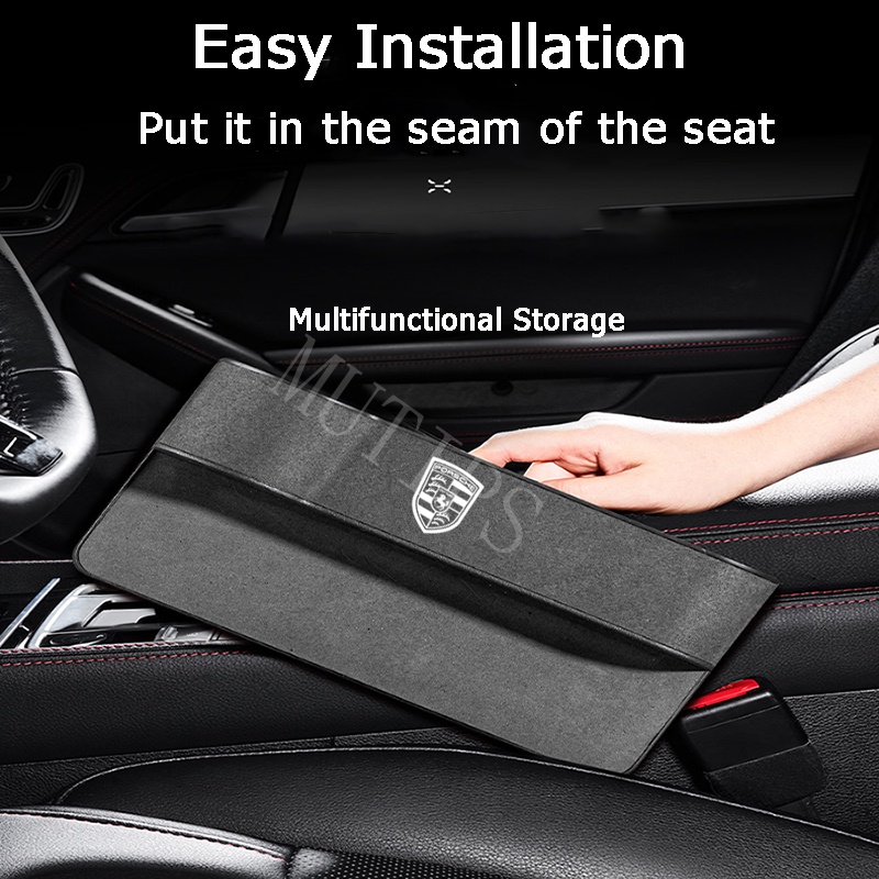 Porsche Car Seat Gap Filler Storage Organizer Box Kompartemen Multifungsi Tas Tempat Gelas Handphone Untuk 958 911 987 Rawit