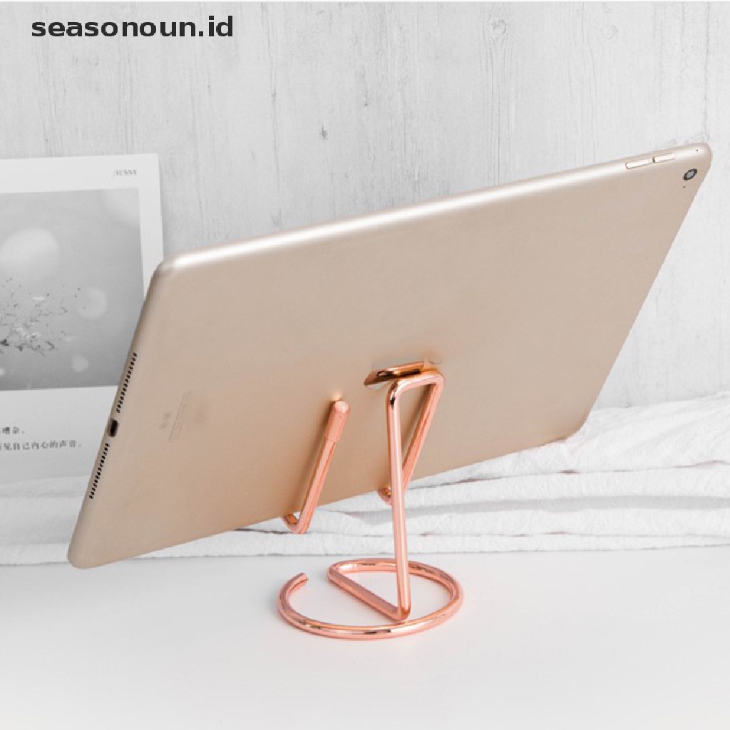 Seasonoun 1pc Adjustable Tablet Handphone Desktop Phone Stand Tablet Dudukan Meja.