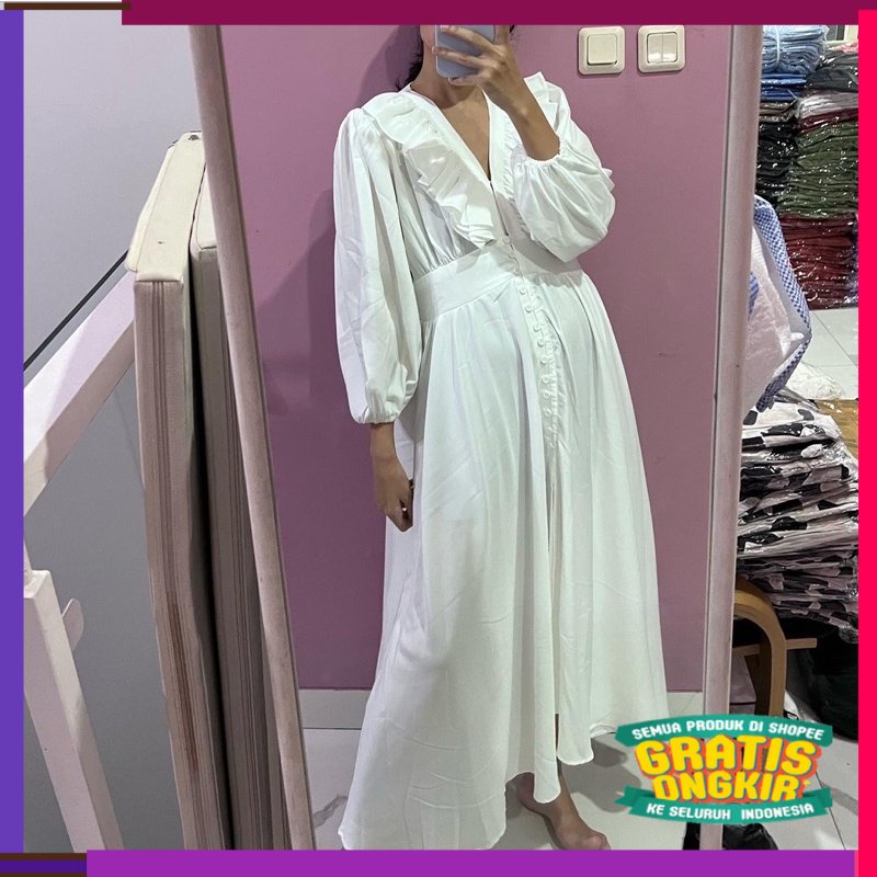 MUSLIM SERIES RAYA NABO - Santa Monica Lengan Panjang (Dress Midi)