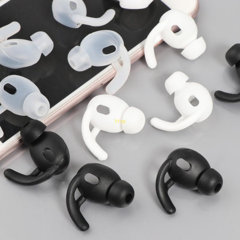 Bt 2pasang Bantalan Telinga Silikon Lembut Eartips Earphone Silicone Case ear Hook In-ear Earbuds Untuk3 Earphone