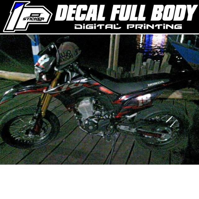 Decal CRF 150 L Chrome Full Body stiker/ sticker dekal CRF 150 L desain 082