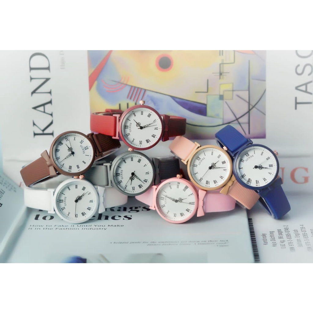 PA Jam Tangan Quartz Strap PU Analog Casual Gaya Retro Wanita &amp; Pria Ulzzang Watch Korean Fashion RM079