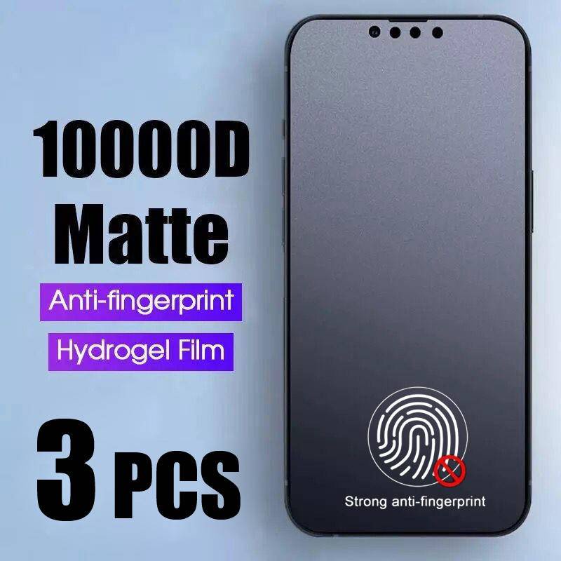 3pcs Pelindung Layar Matte Belakang Untuk iPhone 14 13 12 11 Pro MAX Plus Film Hidrogel Depan Mini Untuk iPhone 7-8 6 6S Plus SE 2022 2020 14Plus 13Mini 12Mini Sticker Film