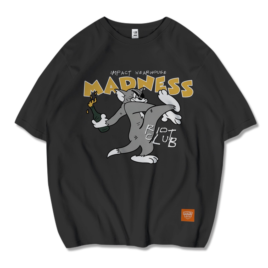 [COD] IMPT WRHS | 6 Warna Varian T Shirt Oversize Combed 24S Plastisol Ink  Madness Kaos Pria Origin