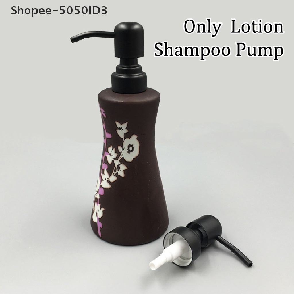 [HOT] Pompa Shampo Lotion Dispenser Sabun Cair Stainless Steel Untuk Kamar Mandi [ID]