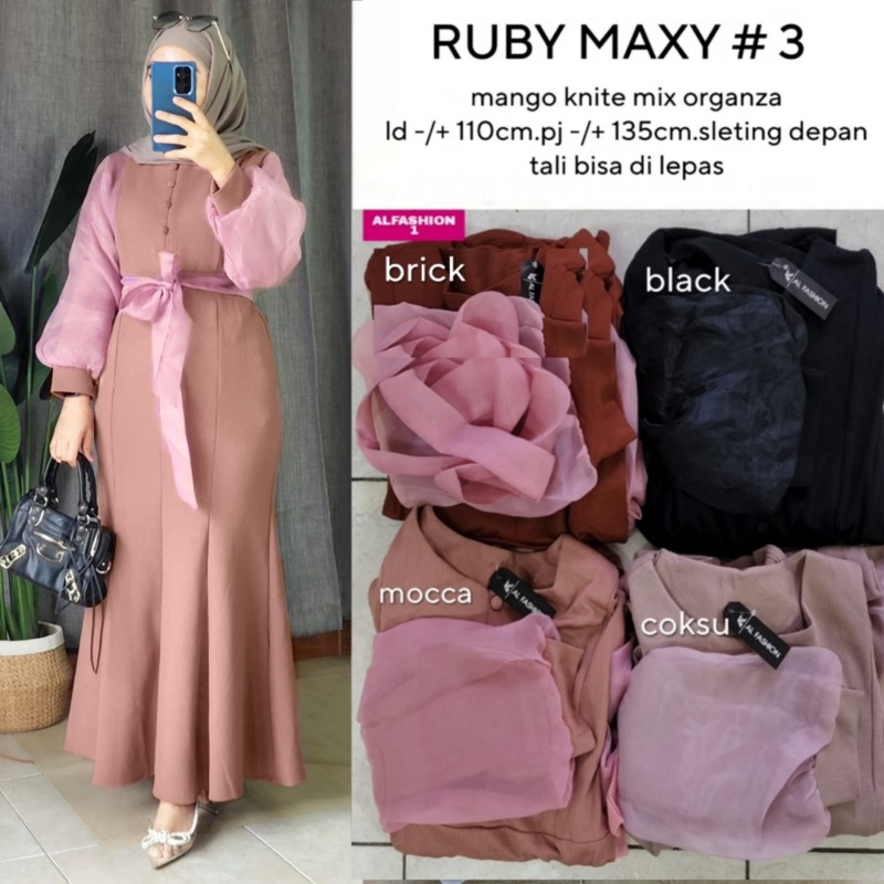 (READY STOCK) VECIA #5 - RUBY #3 - GIVI - DIRA MAXY BY ALFASHION BERLABEL GAMIS COD