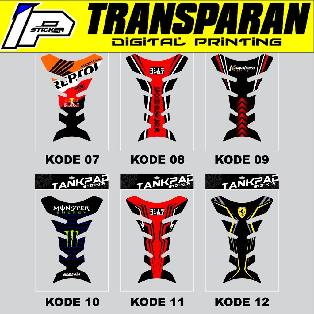 STIKER TANKY TANKPAD MOTOR PAD TANK PROTECTION Universal (Untuk Tangki Motor CB, MEGAPRO, CBVERZA, C