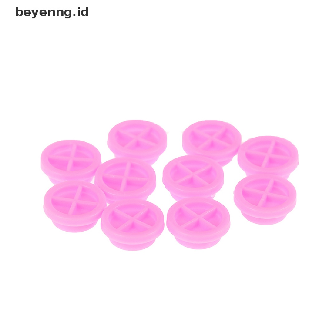 Beyen 100Pcs Adhesive Stand Eyelash Extension Glue Holder Grafg Blossom Cup Ring ID