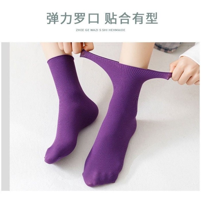 Kaos Kaki Panjang Wanita Japanese Candy Colorful Season Women