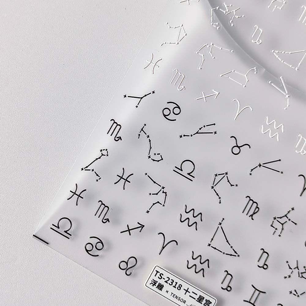 Mxbeauty Kartun Stiker Kuku Wanita Pink Love Hati Hewan Rasi Bintang Beruang Hiasan Kuku