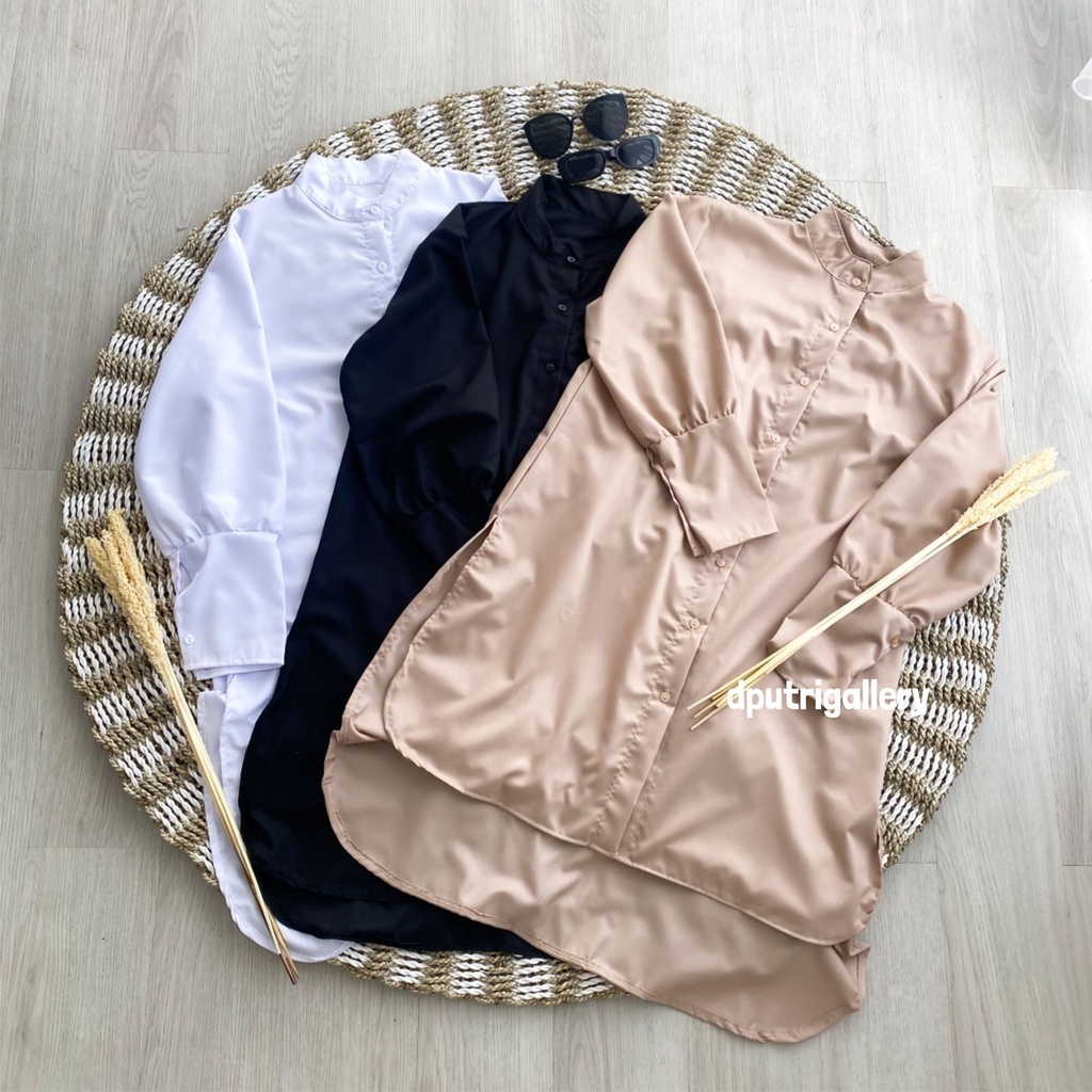 Tunik Wanita Terbaru 2021 Kekinian Atasan Polos Bahan Toyobo Busui Friendly