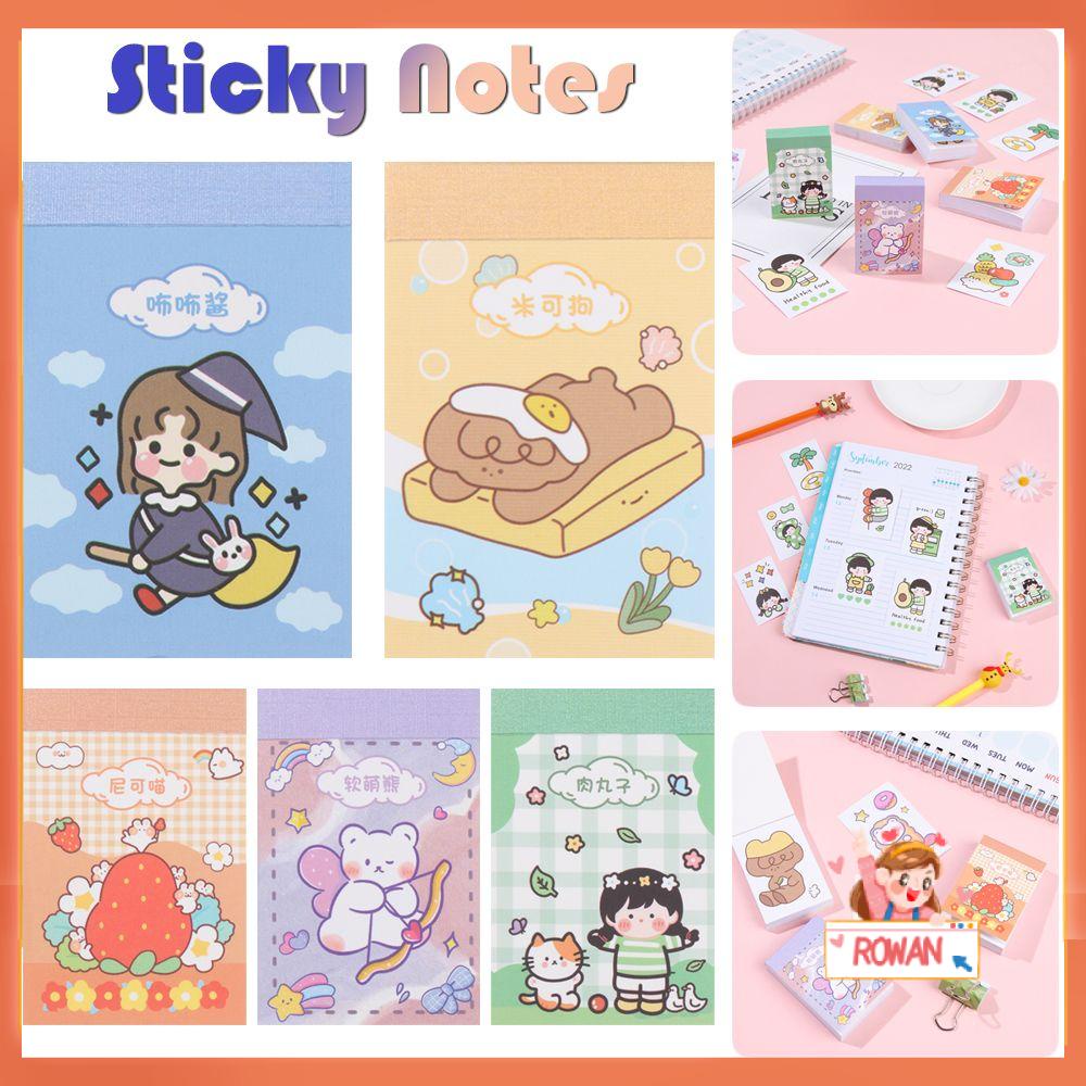 R-flower Sticky Notes Stiker Planner Sekolah Notebook Kawaii Alat Tulis Bookmark