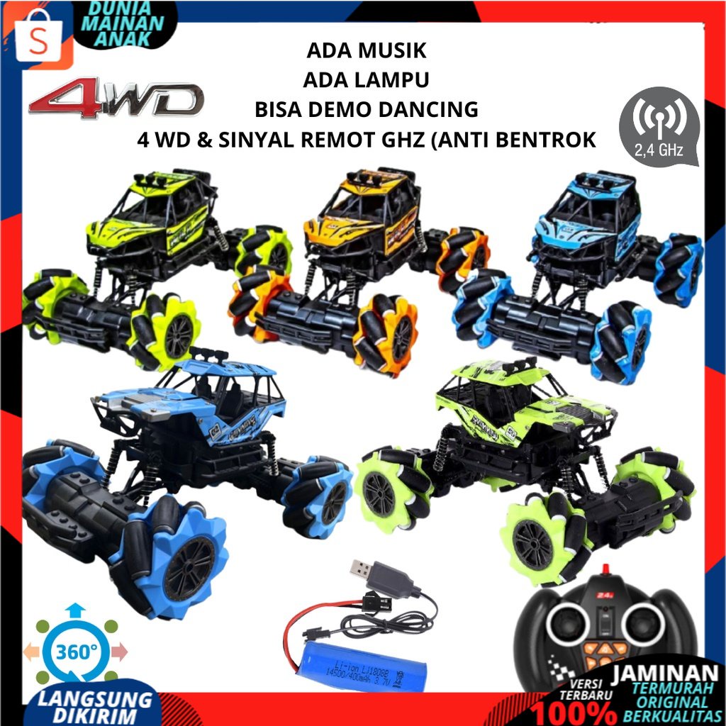 RC CAR 4WD ROCK CRAWLER Racing Mobil Remote Control 4 wd Dancing Car Terbaru Rock Crawler 1:16