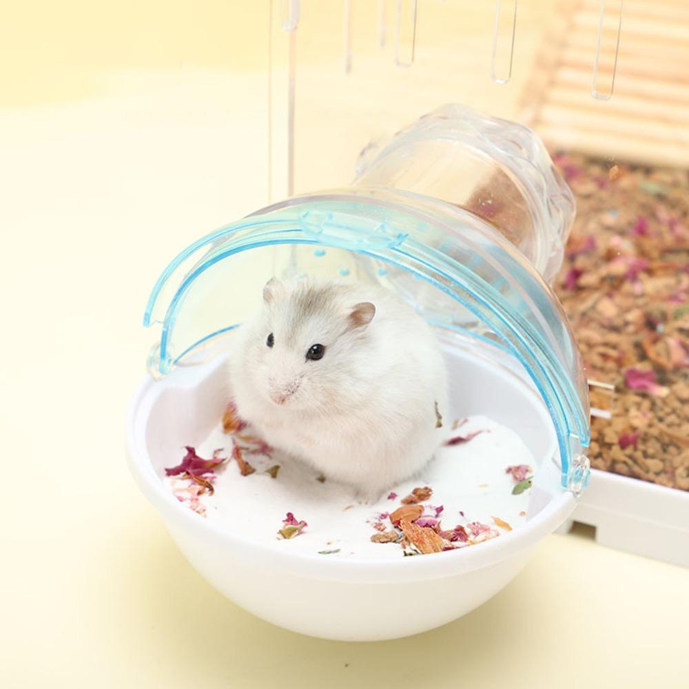 [Elegan] Hamster Villa Plastics Perlengkapan Hewan Peliharaan Bulat Bernapas Ruang Sauna