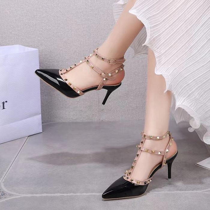 GI 772 (SIZE 35-39) RISCE SEPATU HEELS 8CM IMPORT WANITA CEWEK PEREMPUAN JAKARTA BATAM